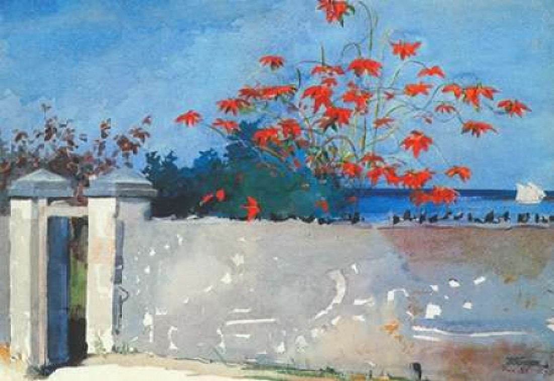 A Wall Nassau Canvas Art - Winslow Homer (20 x 28)