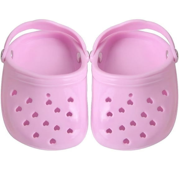 AlevRam 1 Pair Clog Shoes for 18 Inch Dolls – Candy Color Slip-On Sandals for Girl or Boy Dolls – Doll Footwear Accessories
