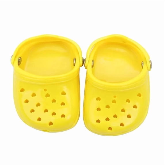 A-Waroom 1 Pair 18 inch Doll Shoes Holes 18 inch Doll Slippers Candy Color 18 inch Doll Shoe Sandal