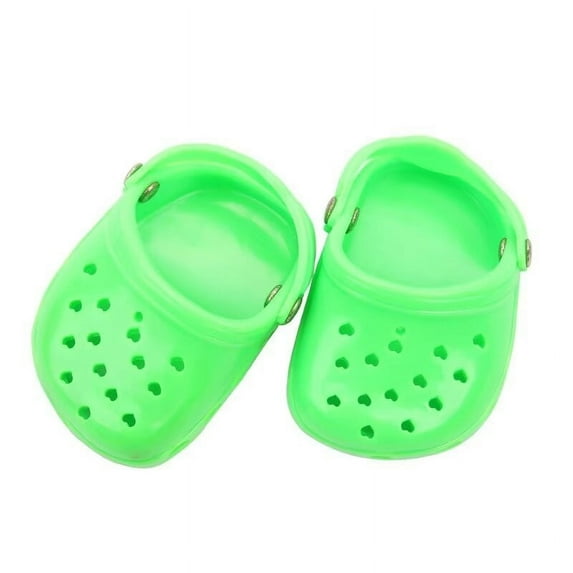 A-Waroom 1 Pair 18 inch Doll Shoes Holes 18 inch Doll Slippers Candy Color 18 inch Doll Shoe Sandal