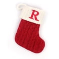thumbnail image 1 of A-Waroom 1 Pieces Classic Red KnittingChristmas Stocking Xmas Gift Candy Bag Christmas Decorations for Home, 1 of 7