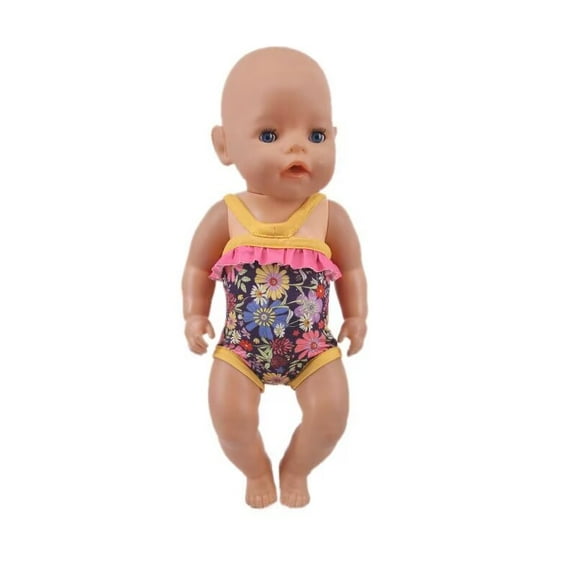 A-Waroom 1 Set 18 inch Doll Swimwear Doll Clothes Doll Swim Sets for 18 inch Dolls Girls