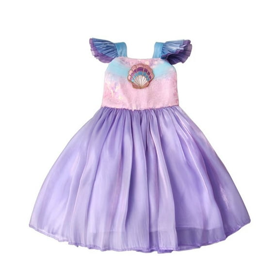 A-Waroom 1PCS 18 inch Doll Dress Shell Embroidery Bling Bling Sequin Princess Dress Doll Accessories Wedding Dress Party Dress for 18 inch Doll