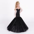 thumbnail image 1 of A-Waroom 1PCS Doll Wedding Dress Fishtail Dress Classic Color Blocking Gowns Tailed Evening Party Dress for 30CM Doll 11 inch Doll, 1 of 1