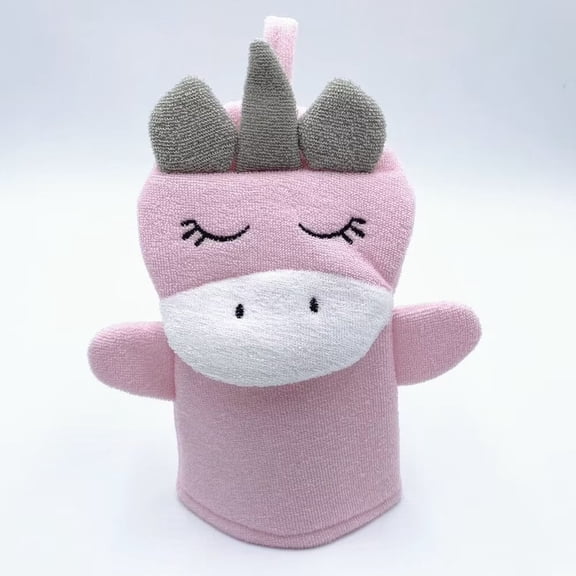 A-Waroom 1Pcs Kids Bath Sponge Gloves Cartoon Cute Animal Bath Mitt