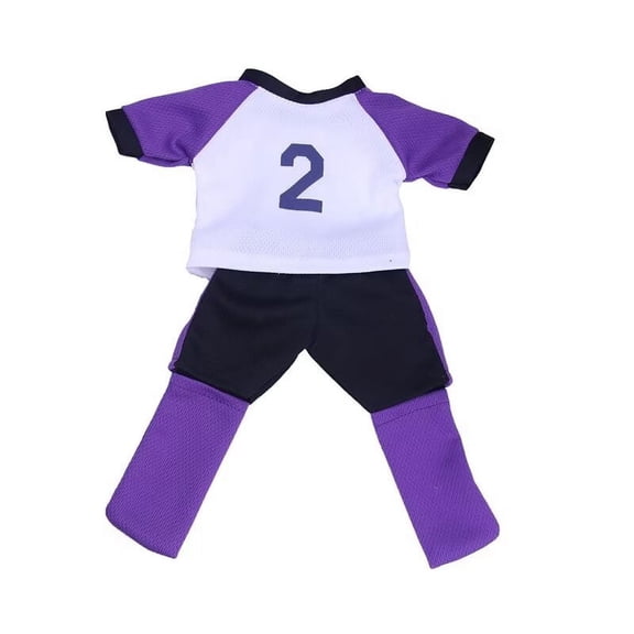 A-Waroom A-Waroom 2 Pcs/Set 18 inch Doll Boy Girl Football Suits Sports Clothes Includes Vest Shirt Pants 18 inch Doll Boy Girl