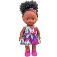 thumbnail image 1 of A-Waroom Black Doll with Afro Kids Gift 10 inch African American Body Doll Toys for Girls, 1 of 5