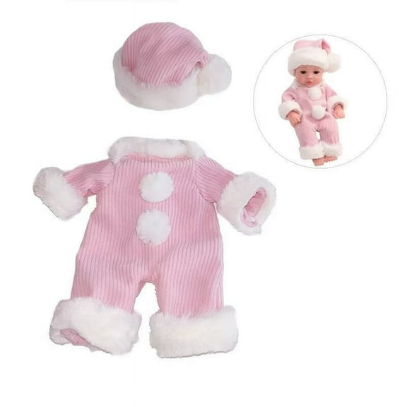 12 Inch Baby Doll Clothes Set,AlevRam Doll Outfits Doll Jumpsuits, Hats & Sleepwear | Fits American Girl, 12" Dolls | Doll Accessories & Clothing
