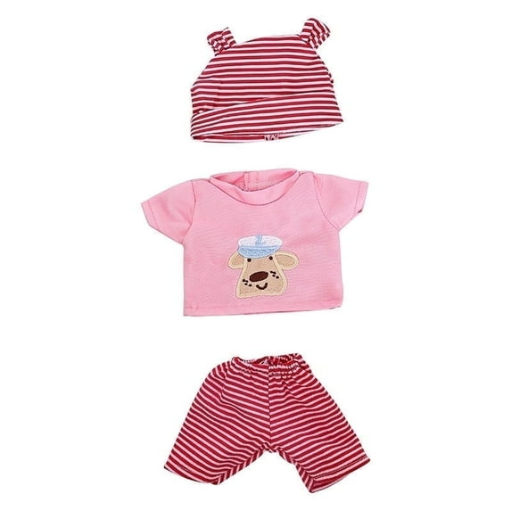 AlevRam 12 Inch Doll Clothes Set – Baby Doll Clothes Outfits with Hat, Soft Jumpsuit Sleeping Wear for 12 Inch Baby Doll (1 Set, Doll Not Included)