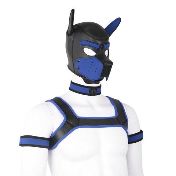 A-Waroom Unisex Full Face Hood Mask with with Collar Armband and Shoulder Strap