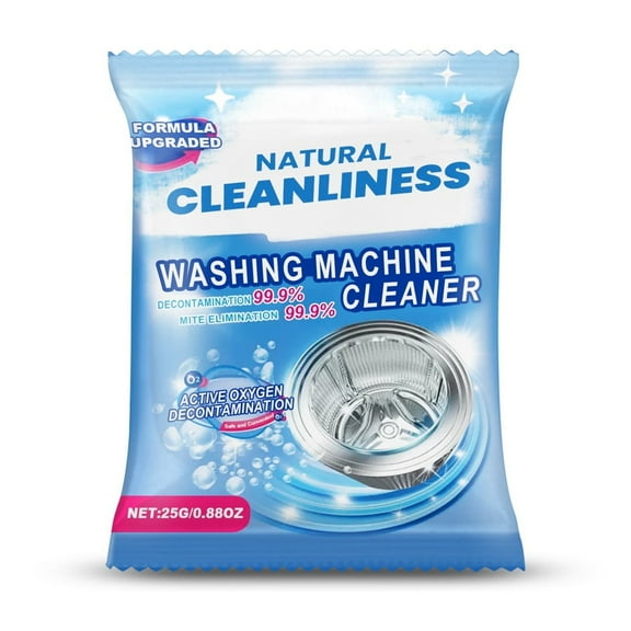 A Washing Machine Cleaner Powder, Strong Stain Remover For Drum Tub, Antibacterial Mite & Odor Prevention, Easy Use, 1 Bag