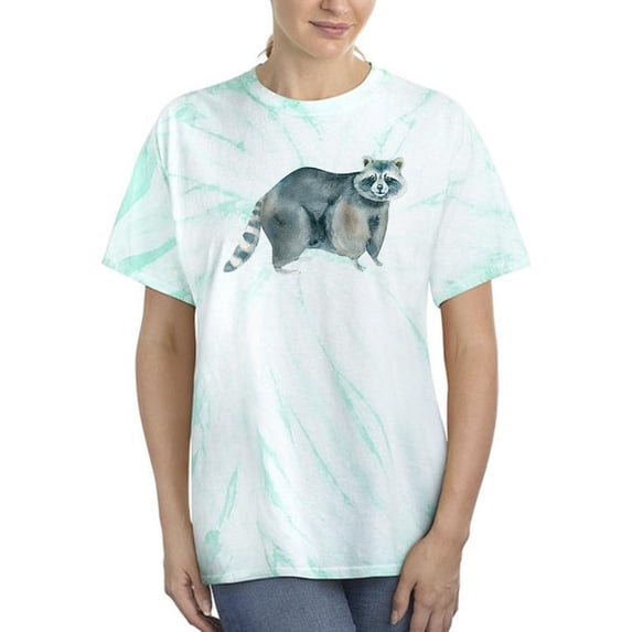 A Watercolor Raccoon Tie Dye Cyclone Women -Image by Shutterstock, Female Large