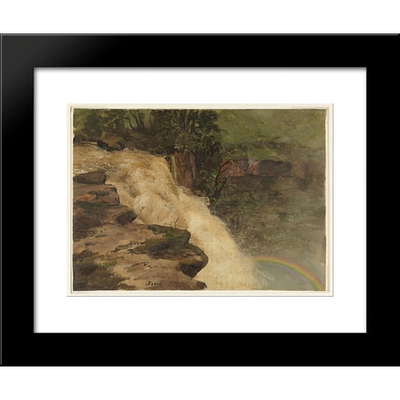 A Waterfall in Colombia 20x24 Framed Art Print by Frederic Edwin Church