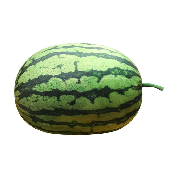 A Watermelon Shaped Plush Pillow Toy For Kids Fruit Model Decor Cute Stuffed Doll For Gift