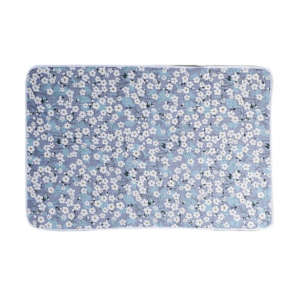 A Waterproof Washable Bed Pad For Elderly Incontinence Protection Menstrual Child Bedwetting Cotton Material Compressible 59X39Inch Reference Image