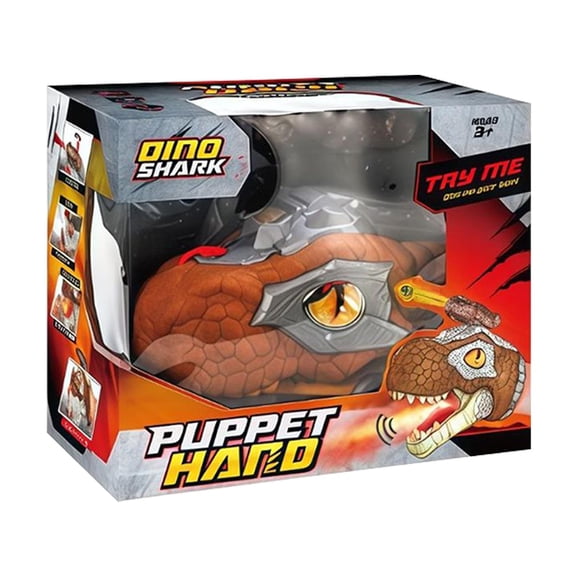 A Wearable Shark Glove Toy For Boys With Sound Light And Spray Hand Puppet For Dinosaur Battle