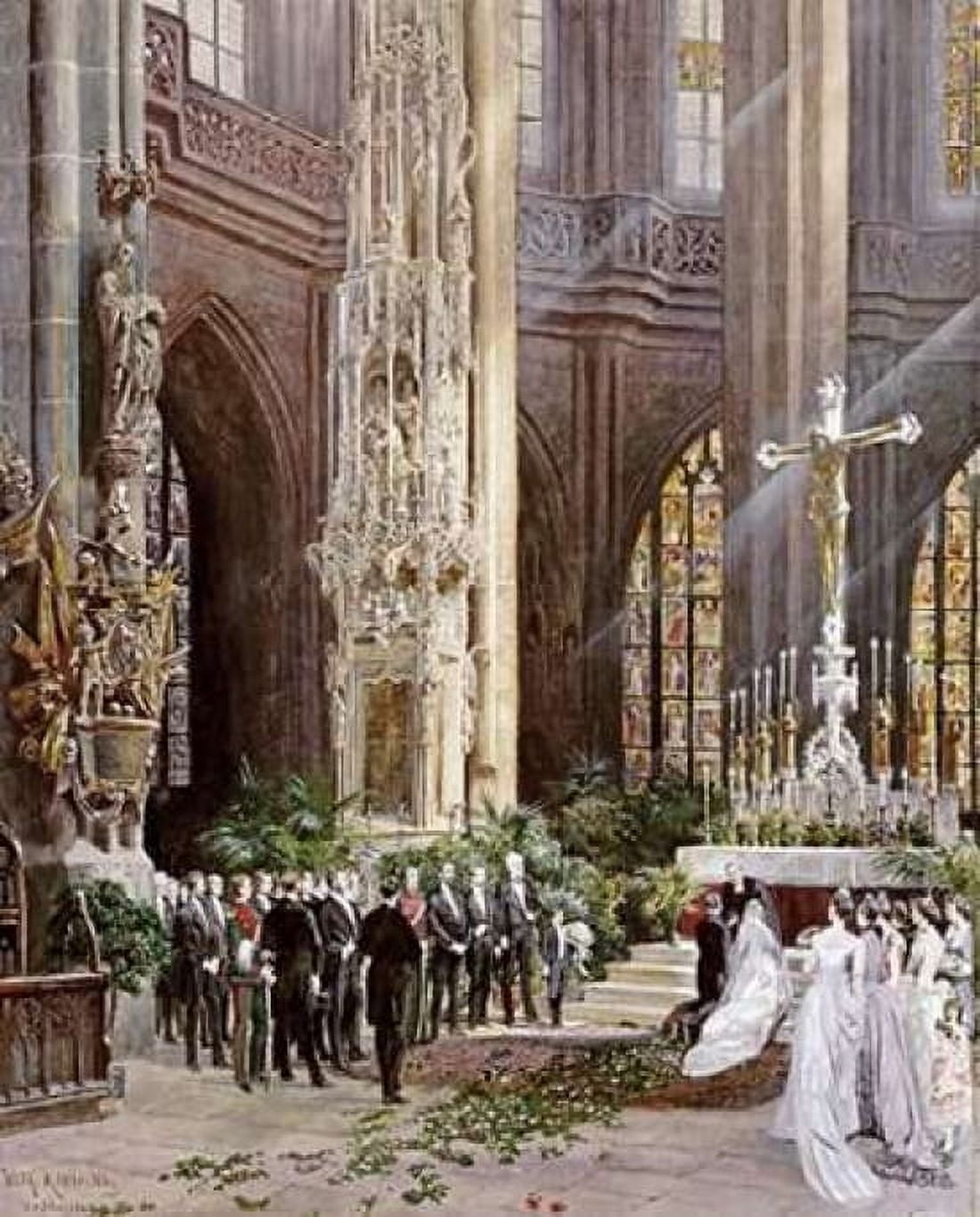 A Wedding Jacobi Church Nuremberg Canvas Art - Wilhelm Ritter (20 x 24)