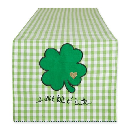 A Wee Bit O Luck Embroidered Table Runner 13x72