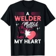 thumbnail image 1 of A Welder Melted My Heart Funny Gift For Wife Girlfriend T-Shirt, 1 of 4