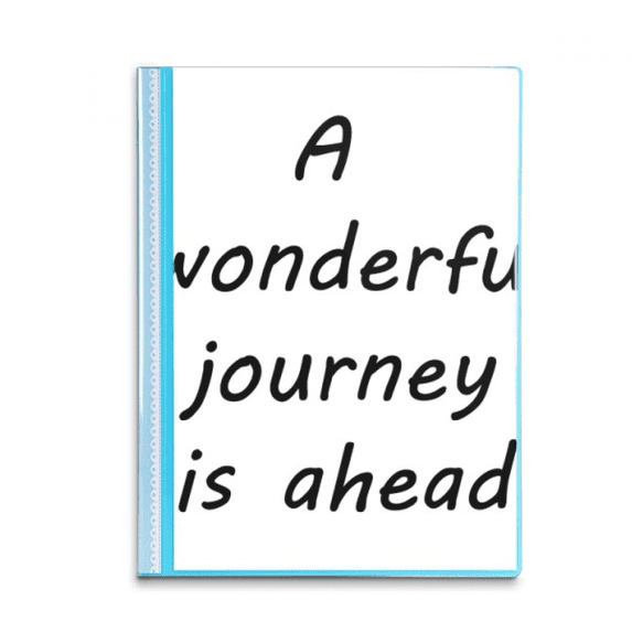A Wenderful Journey Is Ahead Book Sheet Protectors Portfolio Binder Folder