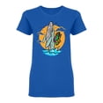 thumbnail image 1 of A Whale Wants To Fly Shaped T-Shirt Women -Image by Shutterstock, Female Large, 1 of 2