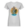 thumbnail image 1 of A Whale Wants To Fly Shaped Tee Women's -Image by Shutterstock, 1 of 2
