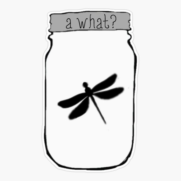 A What Typography Vinyl Decal Sticker