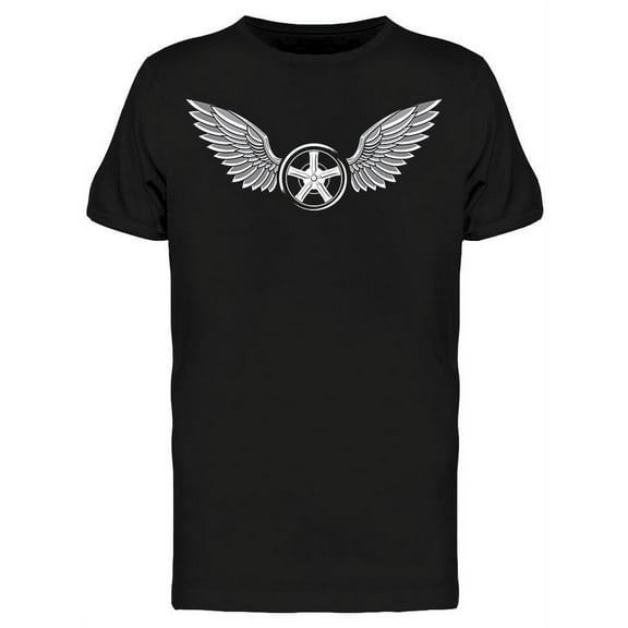 A Wheel Whit Wings T-Shirt Men -Image by Shutterstock, Male x-Large