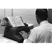 A White House Staffer Types President Lyndon Johnson'S Address For A 1960S Teleprompter. The Text Is From A Televised Address Concerning Civil Unrest In American Cities. July 27 History (36 x 24)