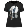 thumbnail image 1 of A White Pelican Drinks Water T-Shirt Women -Image by Shutterstock, Female x-Large, 1 of 2