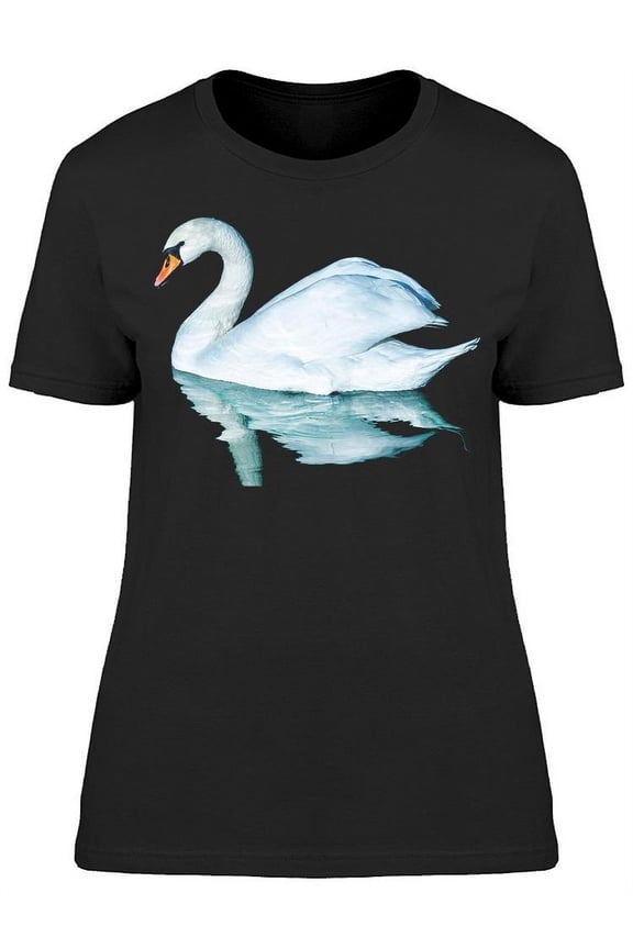 A White Swan Swimming T-Shirt Women -Image by Shutterstock, Female x-Large