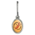 thumbnail image 1 of A Wiener Winner Is You Hot Dog Funny Humor Antiqued Oval Charm Clothes Purse Suitcase Backpack Zipper Pull Aid, 1 of 4