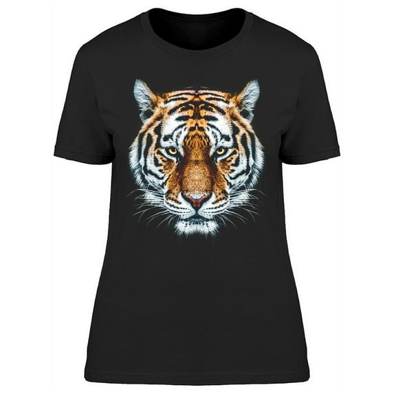A Wild Tiger Head T-Shirt Women -Image by Shutterstock, Female Large