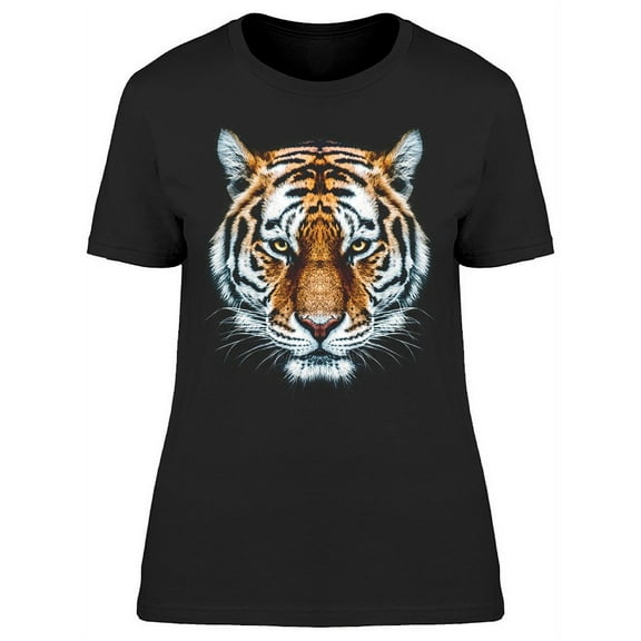 A Wild Tiger Head T-Shirt Women -Image by Shutterstock, Female XX-Large