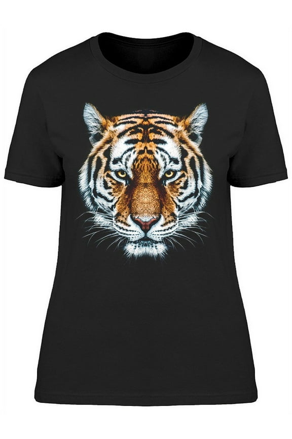 A Wild Tiger Head T-Shirt Women -Image by Shutterstock, Female XX-Large