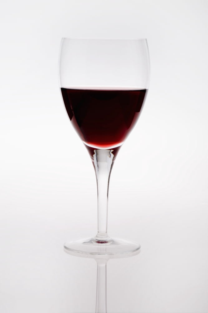 A Wine Glass With Red Wine Canvas Art - Michael Interisano Design Pics (24 x 38)
