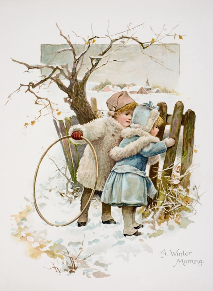 A Winter Morning Canvas Art - Ken Welsh Design Pics (24 x 32)