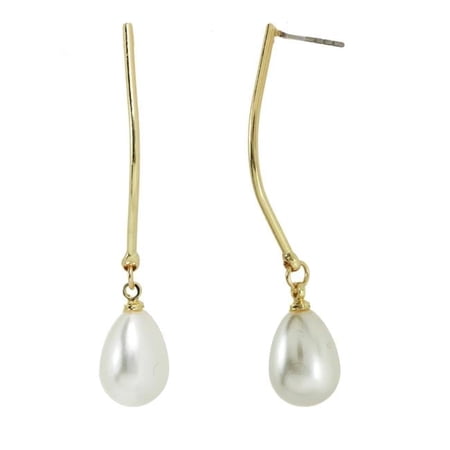 A-Wire With Pearl Drop Earrings