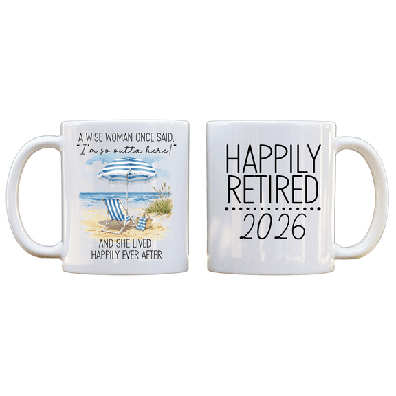 A Wise Woman Once Said Coffee Mug Personalized Retirement Gift for Women