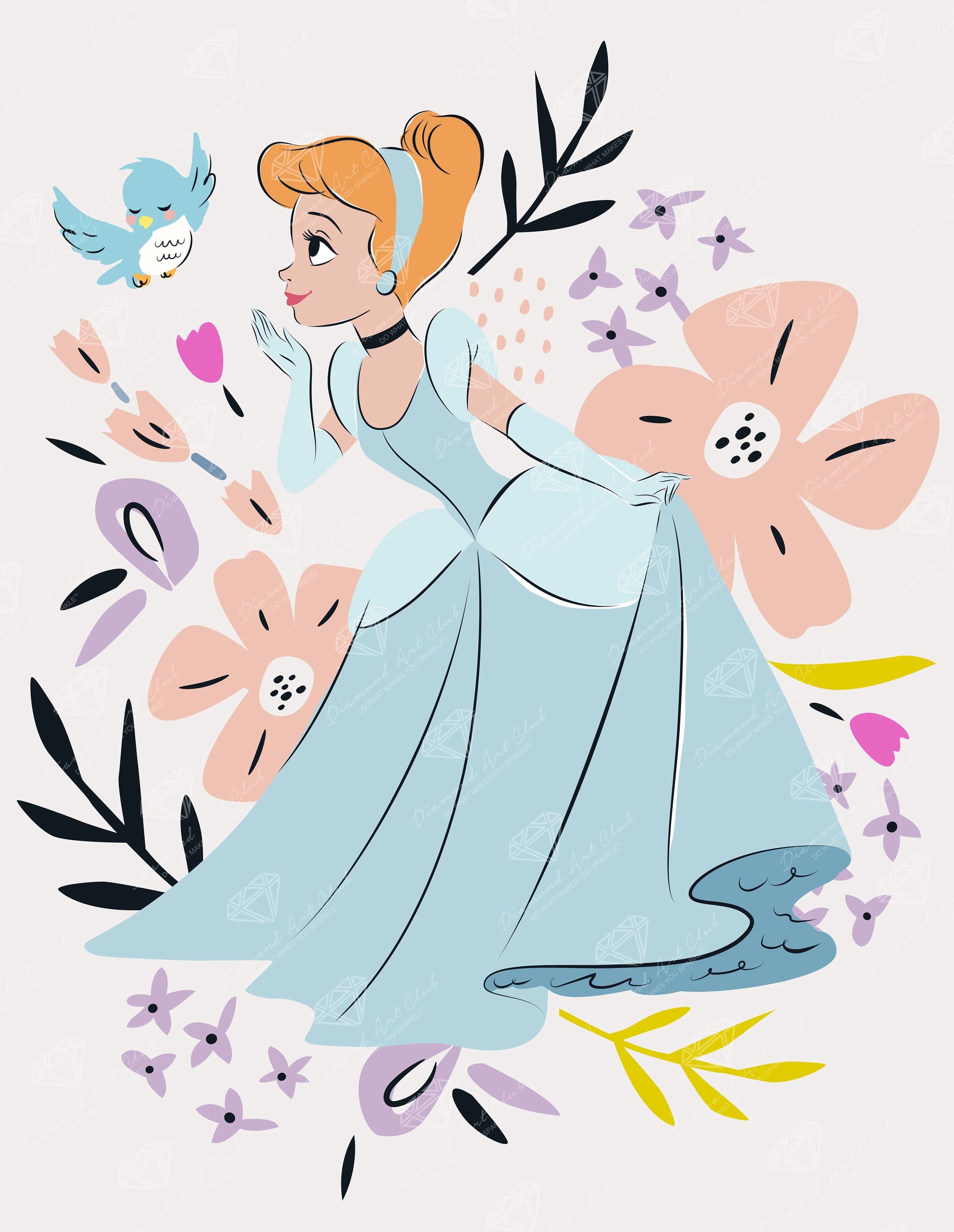 DIAMOND ART CLUB® Cinderella - A Wish Come True Diamond Painting