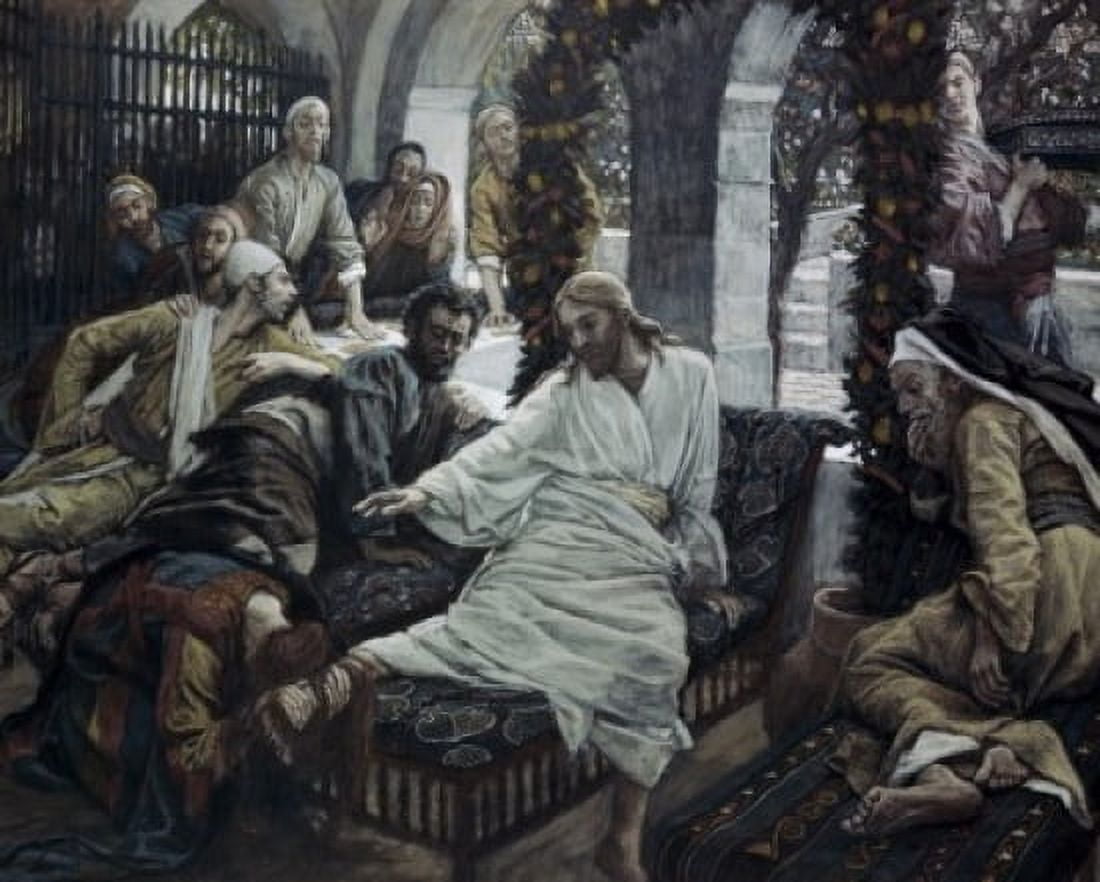 A Woman Anoints the Feet of Jesus James Tissot (1836-1902 French) Canvas Art - James Tissot (18 x 24)