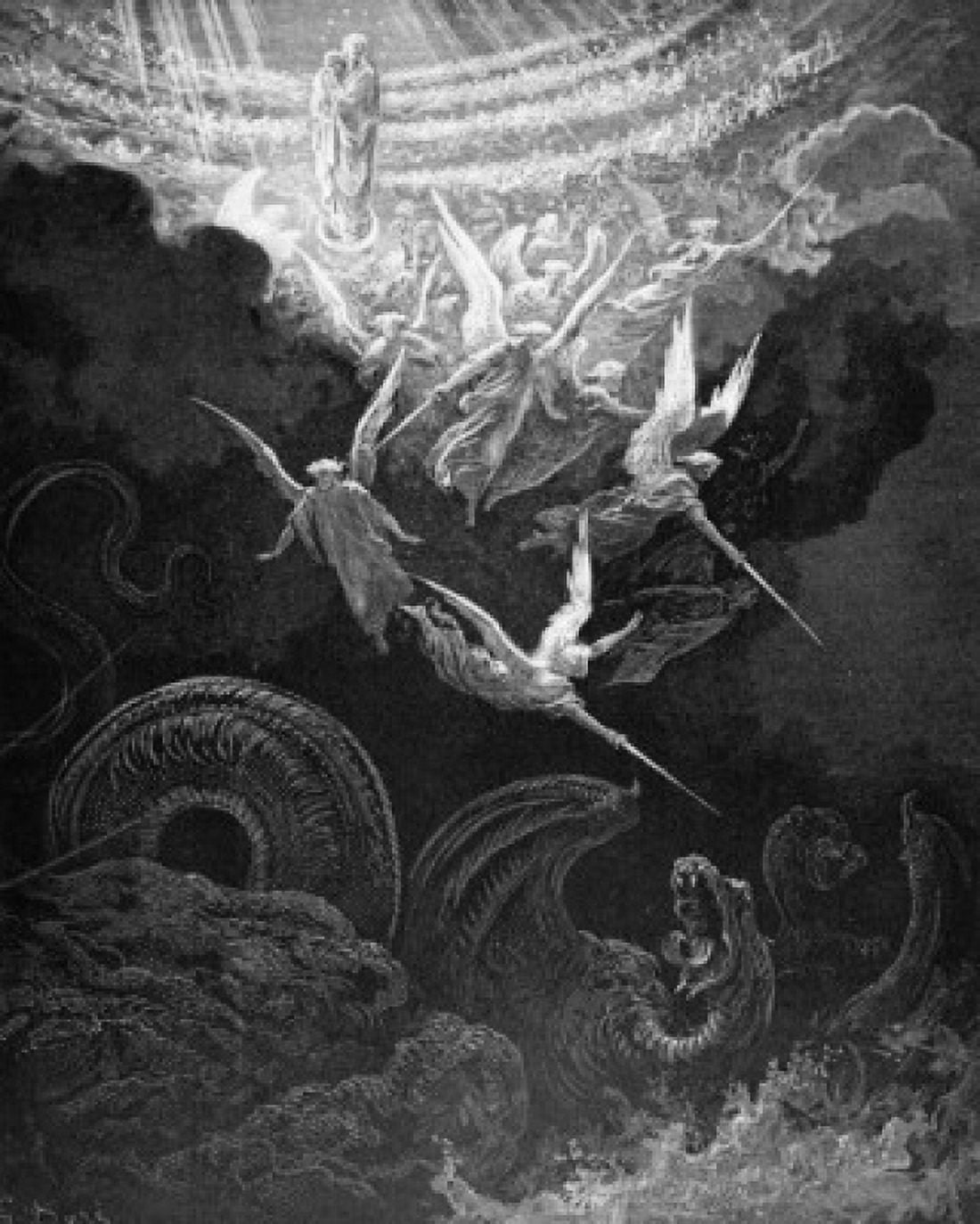 A Woman Clothed with the Sun Gustave Dore (1832-1883 French) Engraving Canvas Art - Gustave Dore (18 x 24)