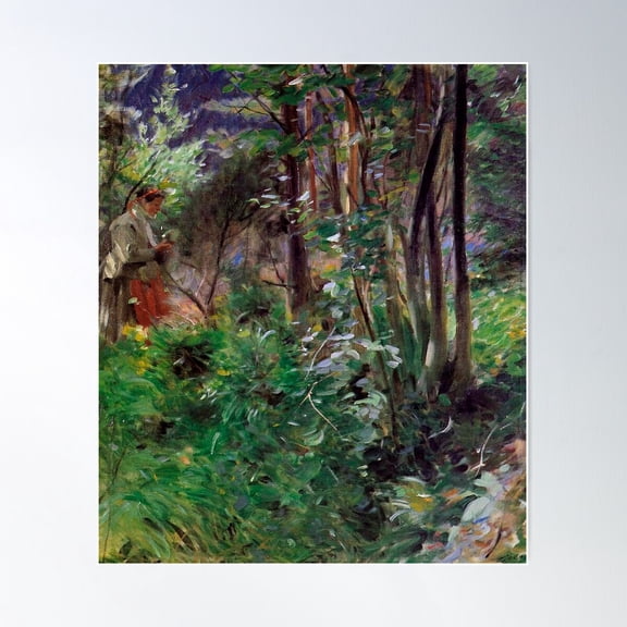 A Woman In A Forest-Anders Zorn Poster Wall Art, Modern Wall Decor For Living Room Bedroom, 12x18 UNFRAMED