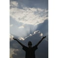 thumbnail image 1 of A Woman In Awe; Mount Machapuchare Fishtail Mountain Pokhara Nepa Poster Print by Sean White / Design Pics, 1 of 3