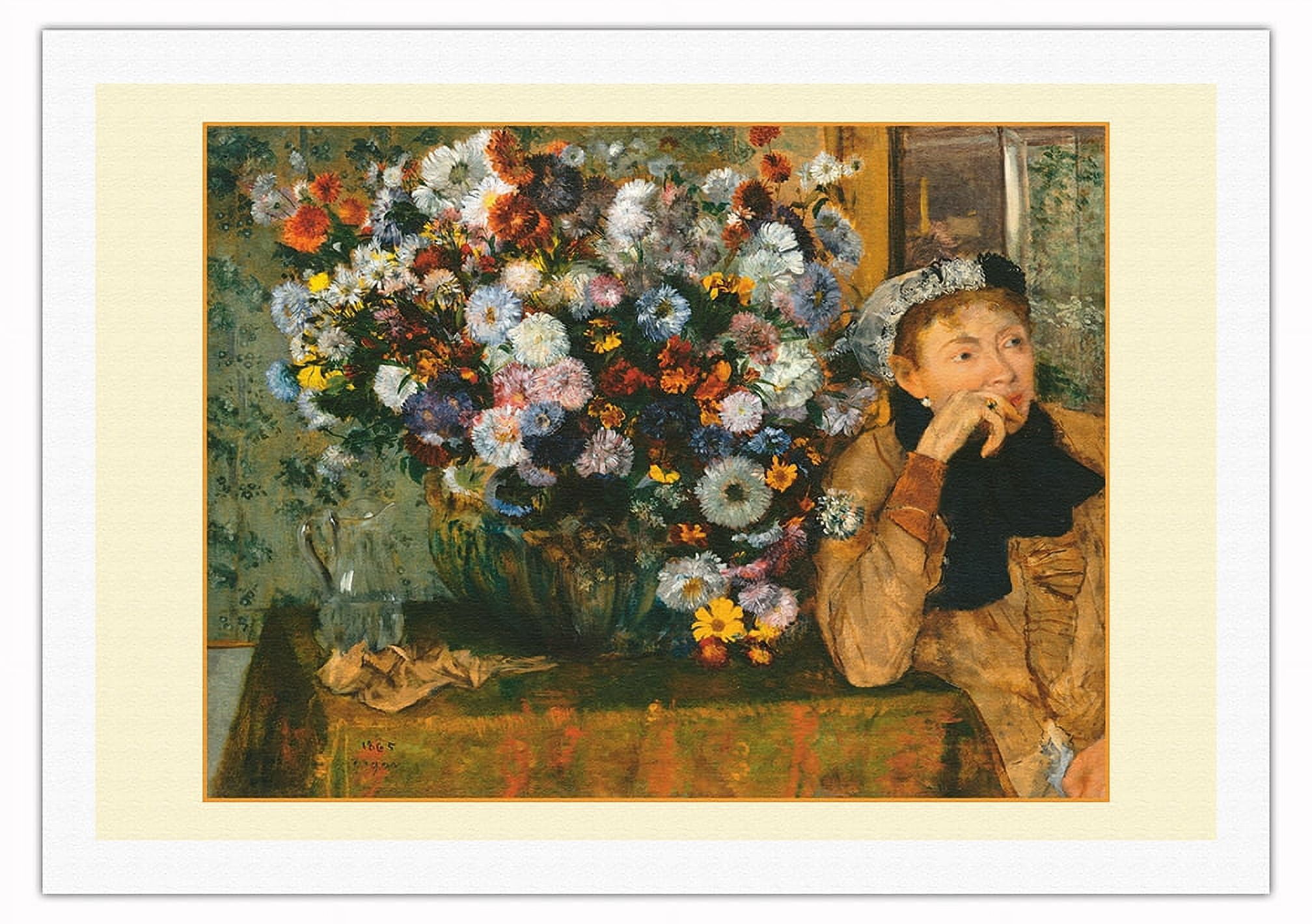 A Woman Seated beside a Vase of Flowers (Madame Paul Valpinçon) - From