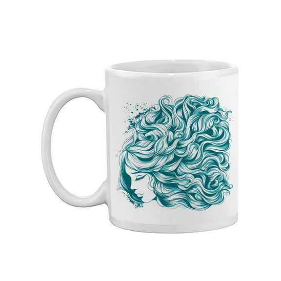 A Woman With Long Hair Mug - Image by Shutterstock