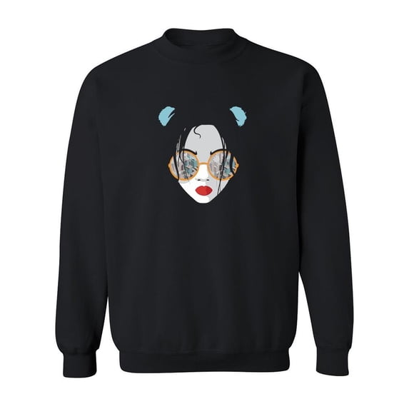 A Woman With Sunglasses Sweatshirt Women -SPIdeals Designs, Female Medium