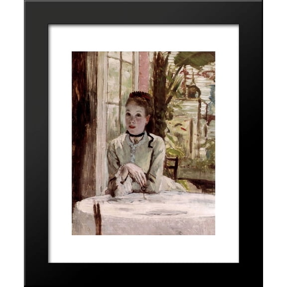A Woman in an Elegant Interior 20x24 Framed Art Print by James Tissot