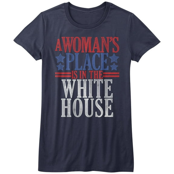A Woman's Place Is In The White House Hillary Clinton Juniors T-Shirt Tee