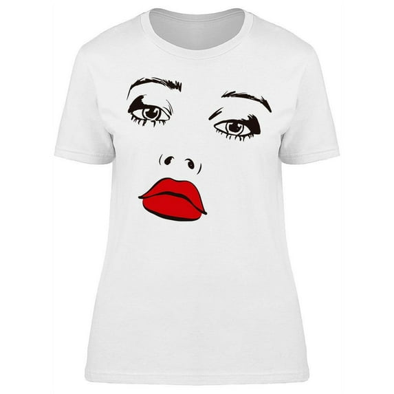 A Womans Face Portrait T-Shirt Women -Image by Shutterstock, Female 3X-Large